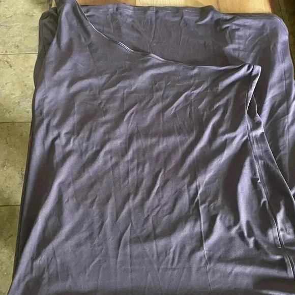 H&M Conscious Choice One Shoulder Purple Midi Dress Size L - Picture 7 of 8